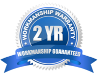 2 Year Workmanship Warranty